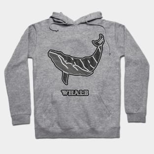 WHALE Logo Font Hoodie